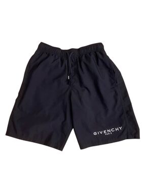 Givenchy Black Swim Shorts with White Logo S